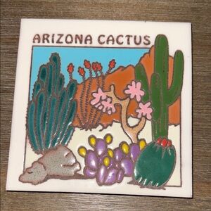 Masterworks handcrafted art tile Trivet/Coaster